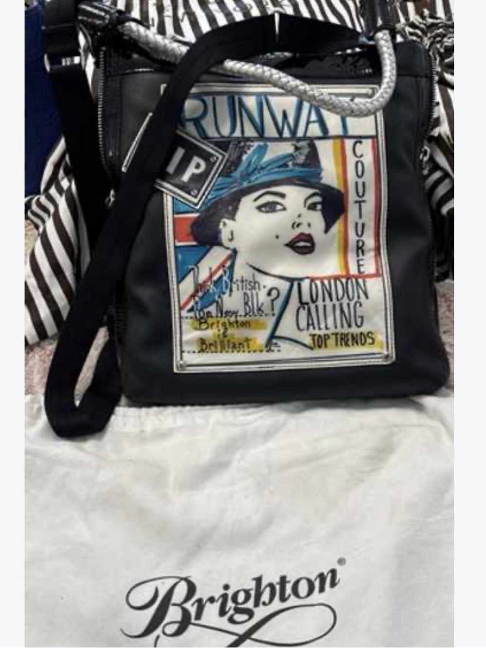 BRIGHTON PARIS RUNWAY STAR GLAMOUR CELEBRITY CHIC FASHIONISTA CROSSBODY HANDBAG